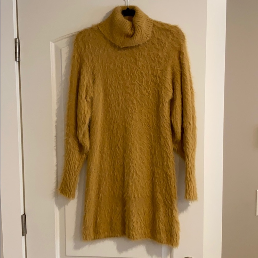 Mustard sweater dress